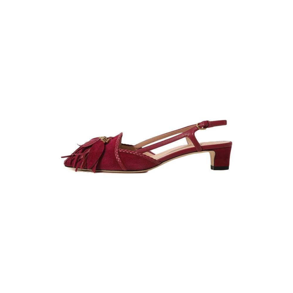 NEW TOD'S women's cuoio t35 leather sandals in fuschia